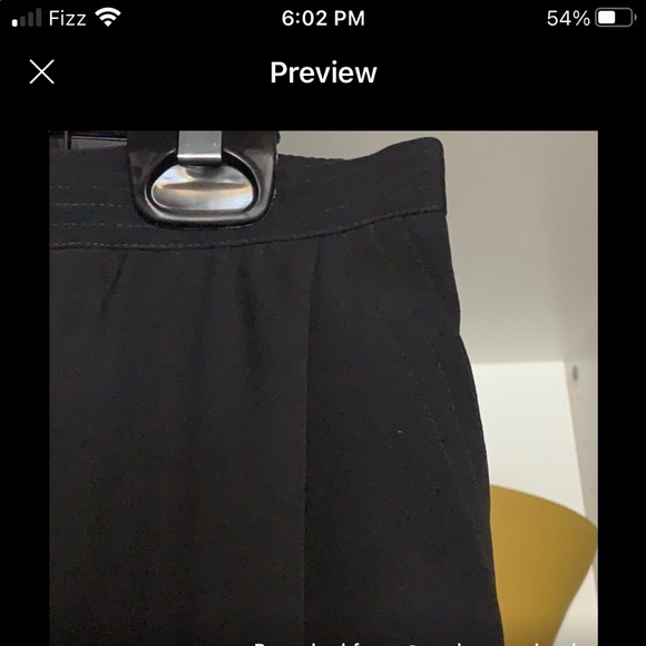 🖤 Escada 🖤GABARDINE BLACK SKIRT 44 - Picture 3 of 4